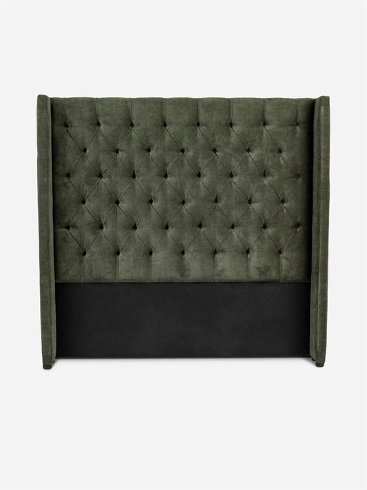 Wingback Headboard Danny Olive Green