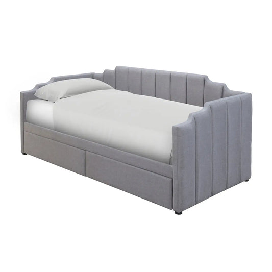 Alphosine Single Kids Daybed with Dual Storage Drawers