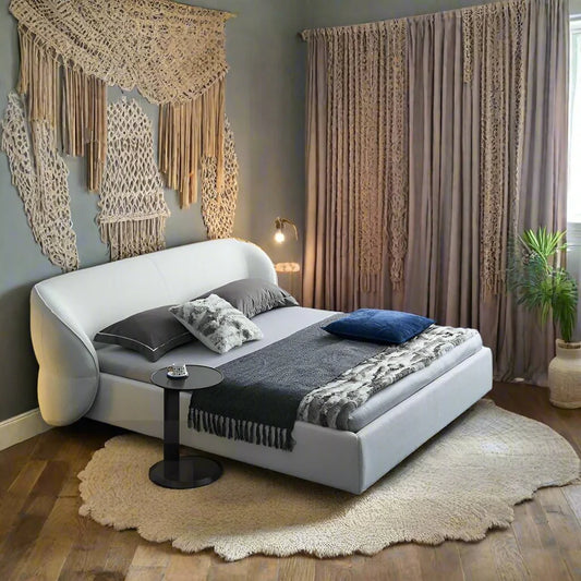 Curve Solid Wooden Bed Frame