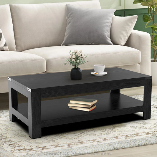 HB Rectangular Coffee Table with 2-Tier Storage