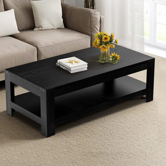 HB Rectangular Coffee Table with 2-Tier Storage
